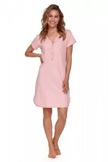 Piżamy ciążowe - Doctor nap TCB 9505 sweet pink plus damska koszula nocna - grafika 1