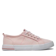 Buty dla dziewczynek - Tenisówki Pepe Jeans Brady Basic G PGS30604 Różowy - miniaturka - grafika 1