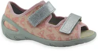 Buty dla dziewczynek - Dziewczęce kapcie do przedszkola skórzana wkładka Befado 063X014 Sunny - miniaturka - grafika 1