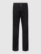 Spodnie męskie - Jeansy o kroju tapered fit z naszywką z logo ‘Lyon’ - miniaturka - grafika 1