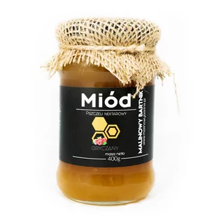 Miód Gryczany 400 g Malinowy Bartnik - Miód - miniaturka - grafika 1