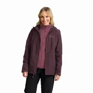 Kurtki damskie - Damska kurtka Jack Wolfskin MOONRISE 3IN1 JKT W amaranth - S - miniaturka - grafika 1