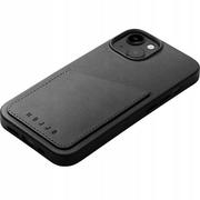 Etui i futerały do telefonów - Mujjo Etui Full Leather Wallet Case do iPhone 14 Plus czarne - miniaturka - grafika 1