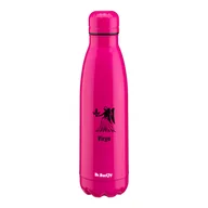 Butelki termiczne - Butelka termiczna stalowa Dr.Bacty Atena 500 ml - Panna - Fluo Fuksja - miniaturka - grafika 1