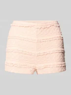 Spodenki damskie - Szorty o kroju regular fit z mieszanki bawełny model ‘COCO’ - miniaturka - grafika 1