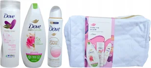 Dove, Time to glow, Zestaw kosmetyków, 3 szt. + Kosmetyczka - Zestawy kosmetyków damskich - miniaturka - grafika 1