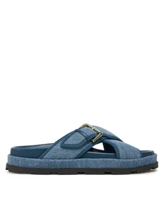 Pollini Klapki SA28094G1MTQ0707 Granatowy - Klapki i japonki damskie - miniaturka - grafika 1