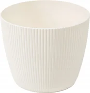 Donice - Osłonka doniczki Magnolia 10.5cm kremowa Lamela - miniaturka - grafika 1