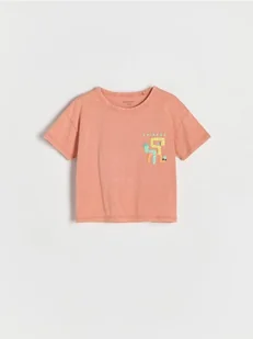 Reserved - T-shirt oversize - brzoskwiniowy - Bluzki dla niemowląt - miniaturka - grafika 1