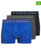 Majtki męskie - Jack & Jones Bokserki (3 pary) w kolorze antracytowym, niebieskim i czarnym - miniaturka - grafika 1