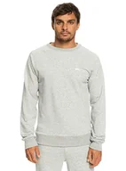 Bluzy męskie - Quiksilver bluza męska szara s - miniaturka - grafika 1