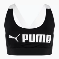 Bielizna sportowa damska - Biustonosz PUMA Mid Impact Fit puma black | WYSYŁKA W 24H | 30 DNI NA ZWROT - miniaturka - grafika 1