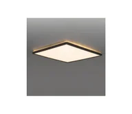 Lampy sufitowe - LED Łaz. lampa z czujnikiem NIVERA LED/12W/230V IP54 22,5x22,5 cm czarny + pilot - miniaturka - grafika 1