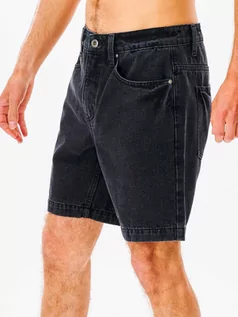 Spodnie i spodenki dla chłopców - Rip Curl DENIM washed black męskie spodenki jeansowe - 38 - grafika 1