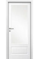 Drzwi wewnętrzne - Pol-Skone Dzwi Wewnętrzne Z Szybą Fiord 04 Biały - miniaturka - grafika 1