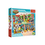 Puzzle - Trefl PUZZLE 4W1 34287 CZAS NA TRANSFORMACJĘ 79453 - miniaturka - grafika 1