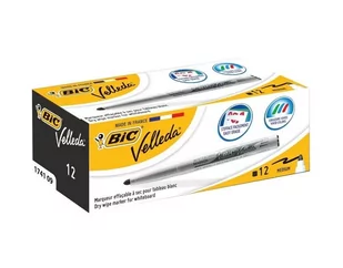 BIC Whiteboard Marker Velleda 1741, końcówka okrągła, grubość 2.0 MM, pudełko linii po 12 sztuki, czarny 1199174109 - Markery permanentne - miniaturka - grafika 3