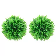 Sztuczne kwiaty - vidaXL Kule sztucznego bukszpanu, 2 szt., 20 cm 315472 - miniaturka - grafika 1