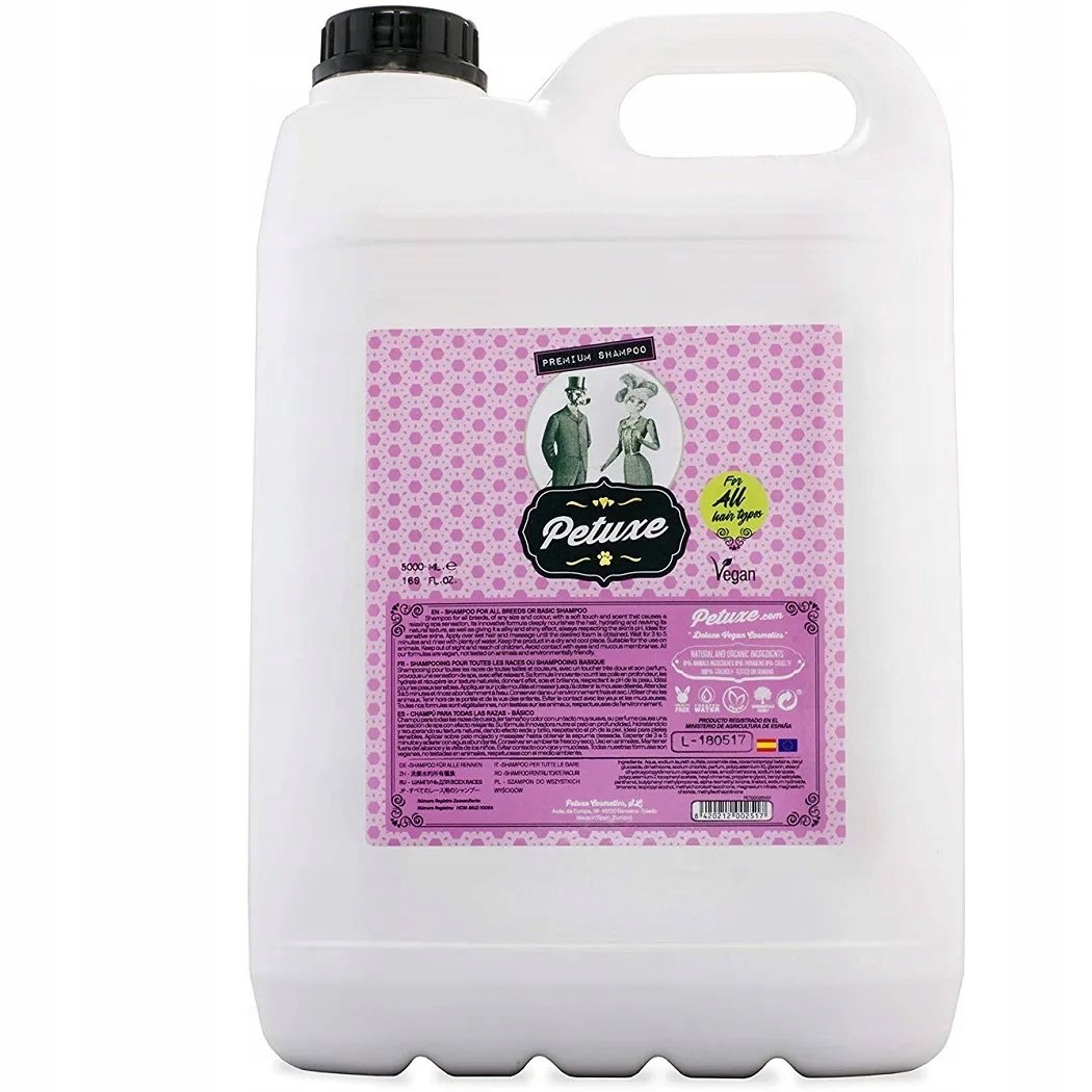 Petuxe All Hair Types uniwersalny szampon do każdego typu szaty, 5L