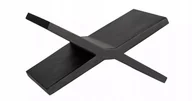 Podpórki do książek - PODPÓRKA DO CZYTANIA KSIĄŻKI stojak podstawka na książki loft czarna 28cm - miniaturka - grafika 1