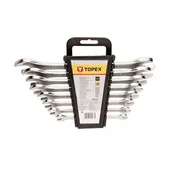 Klucze i nasadki - Topex Klucze płaski 35D656 komplet 8szt. (6-22 mm) - miniaturka - grafika 1