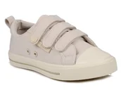 Buty dla dziewczynek - Buty trampki dziecięce Big Star na rzepy tekstylne beżowe NN374119-30 - miniaturka - grafika 1