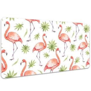 Podkładka pod mysz i klawiaturę Flamingi 100x50 cm, Dywanomat - Podkładki pod mysz - miniaturka - grafika 1