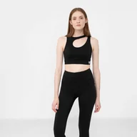 Koszulki sportowe damskie - Damski top treningowy GUESS EVALYN ACTIVE TOP - miniaturka - grafika 1