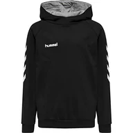 Bluzy męskie - Hummel Hmlgo Kids Cotton męska bluza z kapturem, czarny, 164 - miniaturka - grafika 1