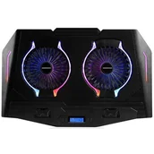 Podkładki chłodzące pod laptopa - MODECOM PODSTAWKA CHŁODZĄCA CF21 RGB SILENT - miniaturka - grafika 1