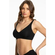 Biustonosze - Biustonosz bezszwowy elastyczny żelowe strefy 3D czarny Jelly Bra Basic Julimex - miniaturka - grafika 1