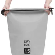 Akcesoria turystyczne - VidaXL Lumarko Worek wodoszczelny, szary, 15 L, PVC 92757 VidaXL - miniaturka - grafika 1