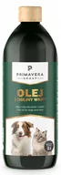 Suplementy i witaminy dla psów - PRIMAVERA OLEJ Rybny Z DOLINY WKRY 1L PREMIUM - miniaturka - grafika 1