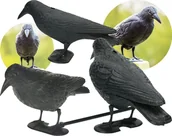 Zwalczanie i odstraszanie szkodników - NO PEST Odstraszacz Ptaków Gołębi Szpaków Makieta Ptaka Duży Kruk Stojący Odstraszający Ptaki - miniaturka - grafika 1