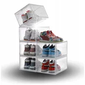 Pokrowce na ubrania - 6X Pudełko Pojemnik Organizer Na Buty Premium Na Zabawki Akcesoria Do Biura - miniaturka - grafika 1