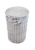 Kosze na bieliznę - Kosz na pranie kosz na pranie skrzynia na pranie wiklinowa biała pokrywa pokrywa dinozaura D.32 H.48 - miniaturka - grafika 1