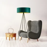 Lampy stojące - Loftowa lampa podłogowa do czytania w salonie IBIZA GOLD - miniaturka - grafika 1