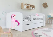 Łóżka dla dzieci i młodzieży - Kocot Kids Łóżko BABY DREAMS jednorożec 160 dziecięce ze stelażem Kocot Kids - miniaturka - grafika 1