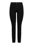 Spodnie damskie - PIECES Damskie spodnie jeansowe, czarny denim, 31W / 30L - miniaturka - grafika 1