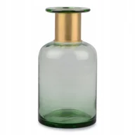 Wazony i flakony - WAZON zielony SZKLANY METALOWY wys. 24cm - miniaturka - grafika 1