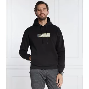 Calvin Klein Bluza LAYERED GEL LOGO HOODIE | Regular Fit - Bluzy męskie - miniaturka - grafika 1