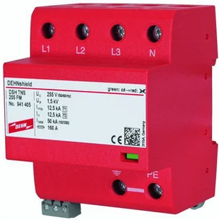 Dehn Ogranicznik przepięć B+C 4P 12,5kA/50kA 1,5kV 941405 - Piorunochrony - miniaturka - grafika 1