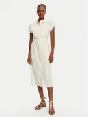 Sukienki - Patrizia Pepe Sukienka koszulowa 2A2870/A573-W146 Écru Regular Fit - miniaturka - grafika 1