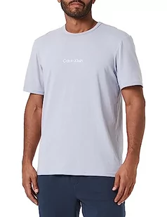 Calvin Klein Koszulka męska z dekoltem S/S Crew Nk, Szary (Dapple Grey), XL - Koszulki męskie - miniaturka - grafika 1