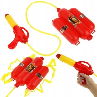 Pistolet plecak na wodę sikawka gaśnica strażaka z pompką - Zabawki do kąpieli - miniaturka - grafika 1