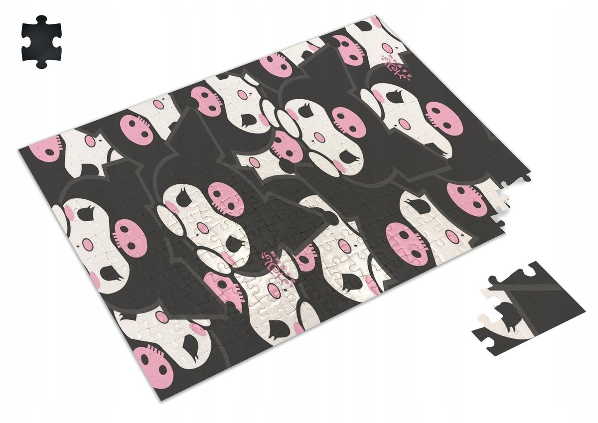 Puzzle KUROMI HELLO KITTY KOTEK A3 252 el z Nadrukiem + IMIĘ 46