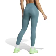 Legginsy - Legginsy treningowe damskie adidas OPTIME STASH 7/8 turkusowe JW7610 - miniaturka - grafika 1