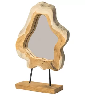 Lustro stojące w drewnianej ramie - Lusterka do makijażu - miniaturka - grafika 1