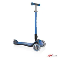 Hulajnogi - Globber Hulajnoga 3-kołowa Elite Deluxe 444-200 Navy Blue 444-200 - miniaturka - grafika 1