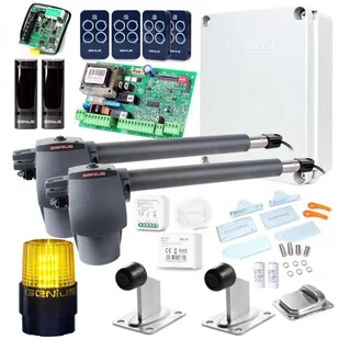 Zestaw Genius G-Bat 300 z lampą do 6m bram dwuskrzydłowych - Zestawy do bram - miniaturka - grafika 7